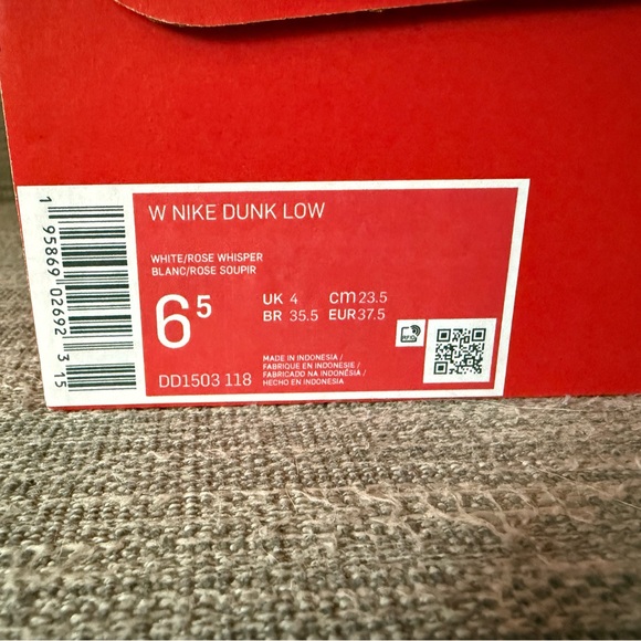 Nike Women's Beige and White Sneakers - Picture 2 of 4